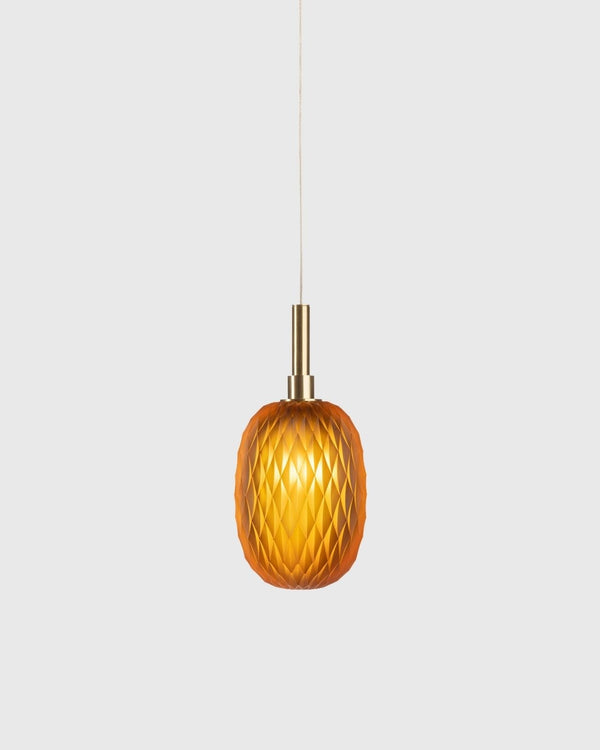 Small / Brushed Gold / Amber
