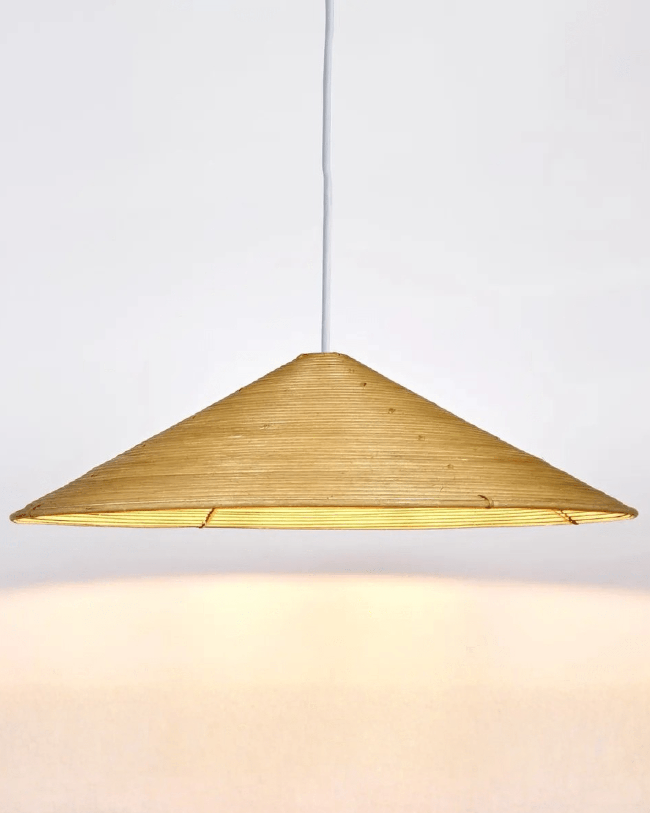 Conical Rattan Shade Hand Woven Rattan Conical Pendant | Assorted Sizes | Lighting Collective