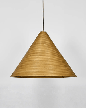 Hand Woven Rattan Conical Pendant | Assorted Sizes - Lighting Collective