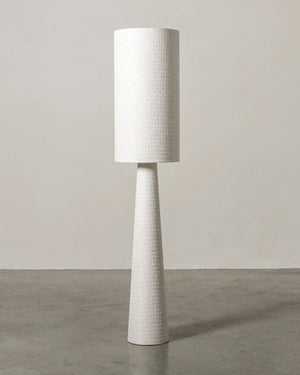 Handloom Cotton Floor Lamp - Lighting Collective