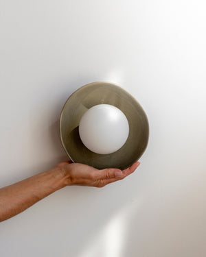 Handmade Ceramic Shell Wall Sconce