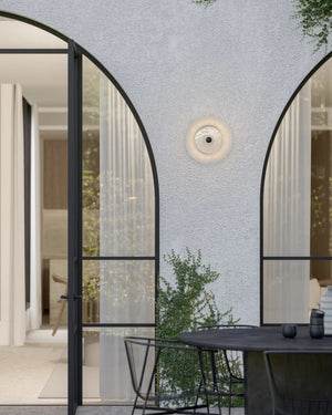 Handmade Coral Dome Wall Light | White Disc-Lighting Collective