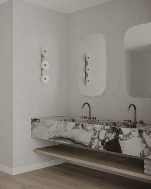 Handmade Coral Trio Glass Wall Light-Lighting Collective