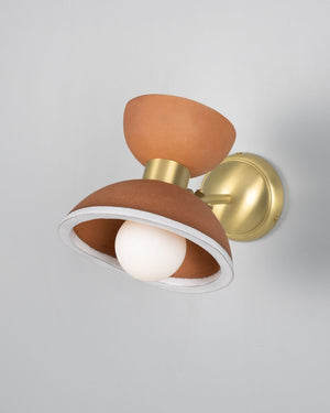 Handmade Terracotta Dome Wall Light - Lighting Collective