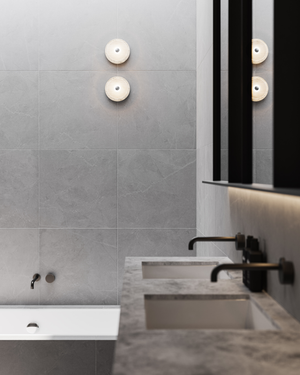 Handmade Travertine Coral Wall Light-Lighting Collective