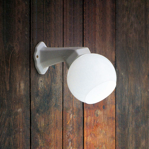 Mini Glazed Ceramic Arm Wall Light angled arm