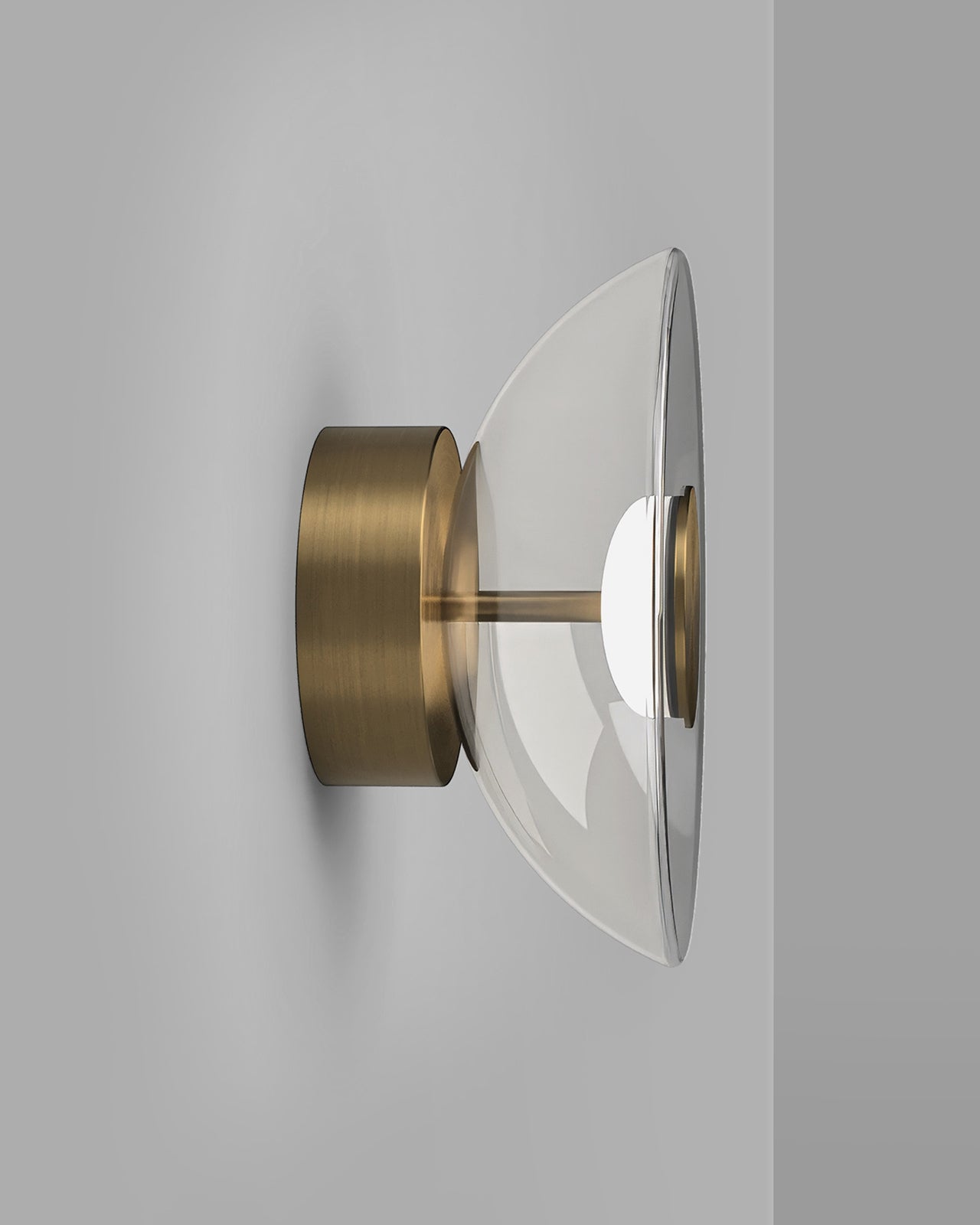 Small Inverted Light Inverted Glass Dome Wall Light | Lighting Collective