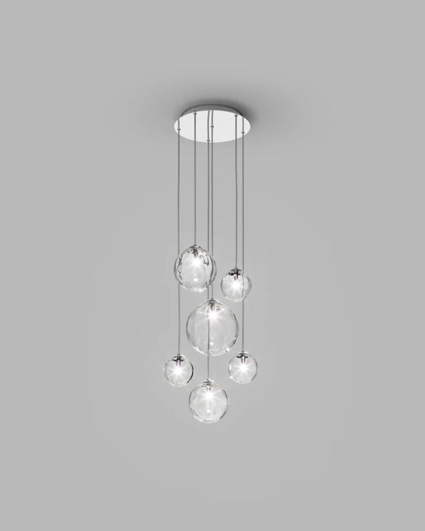Clear / 6 Lights / Chrome