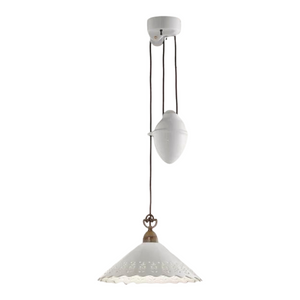 Italian Counterweight Pendant Light | Ceramic Counterweight | Lighting Collective