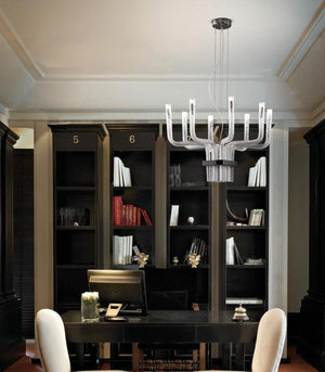 Italian Crystal Rod Pendant | Small | Lighting Collective