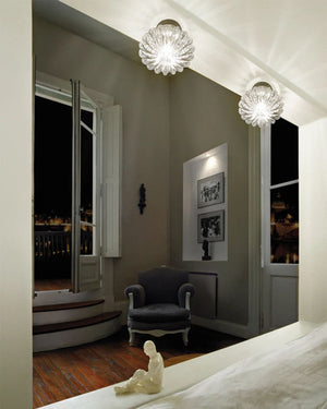 Italian Hand Blown Crystal Ceiling Light - Lighting Collective