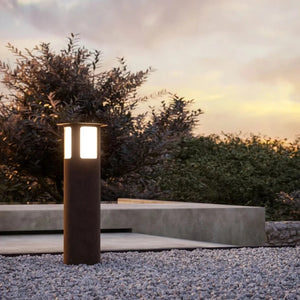 Italian Made Corten Bollard Light | Large | Lighting Collective