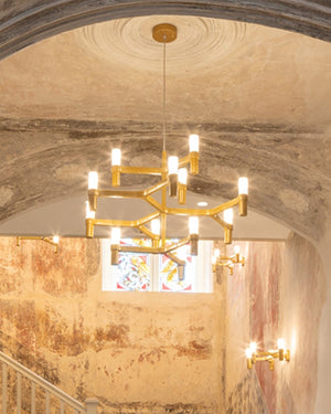 Italian Made Mid Century Chandelier | Crown-Lighting Collective