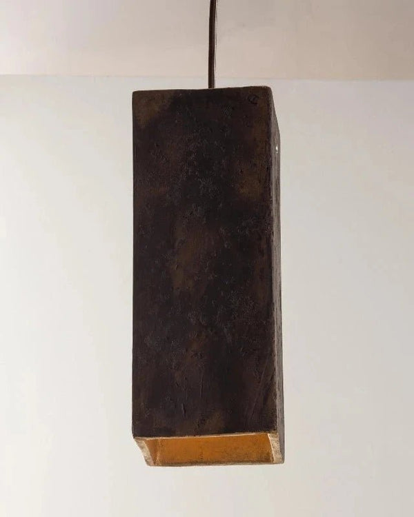 Italian Made Rectangular Suspended Pendant