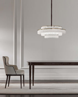 Italian Tiered Glass Pendant - Lighting Collective