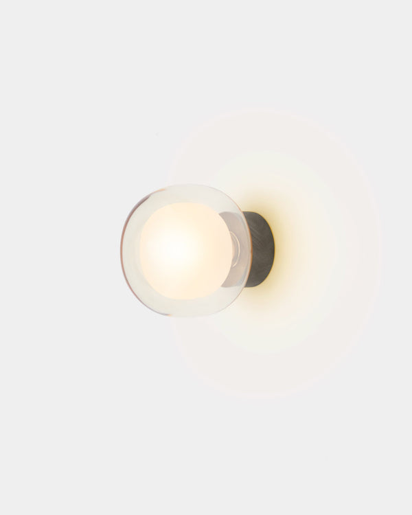 Small / Clear / Brushed Brass