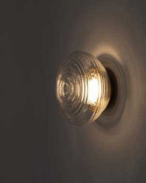 Macchiato Wall light by Adesgin Studio handmade in Sydney, Australia, light on a beige background