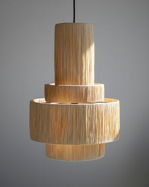 Layered Woven Raffia Pendant | Ex Display | SALE