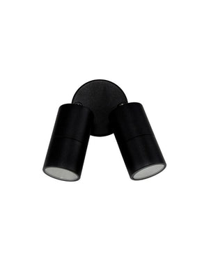 Adjustable Double Cylindrical Spot Light | Black | Lighting Collective