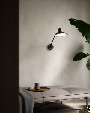 Adjustable Industrial Black Wall Light