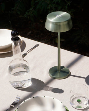 Aluminium Portable Table Lamp | Green | Lighting Collective