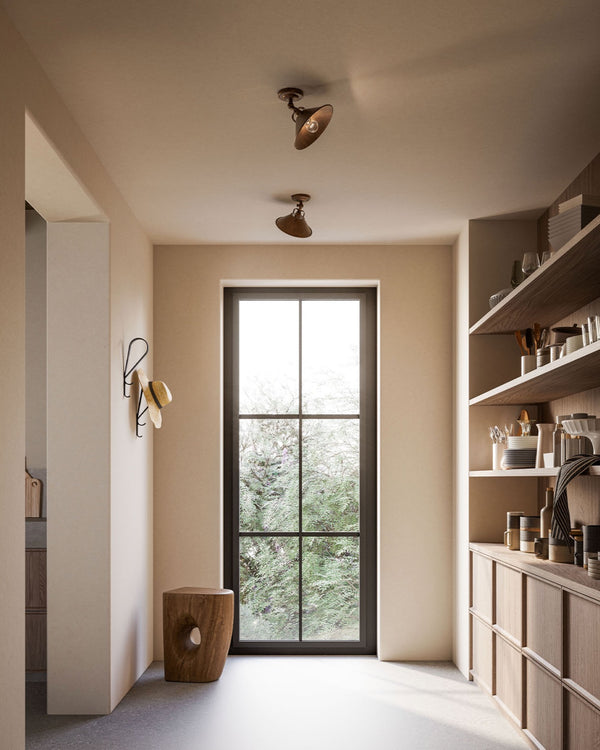 Antique Brass Rotatable Ceiling Lamp