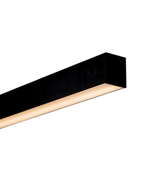 Boxy Black Linear Pendant | Lighting Collective