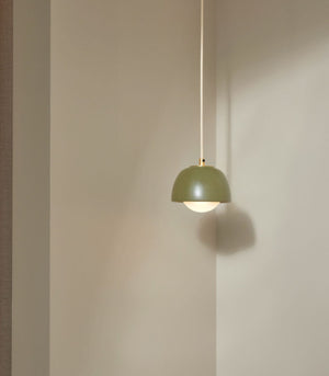 Ceramic Bowl Suspended Pendant | Sage & Brass | SALE | Lighting Collective