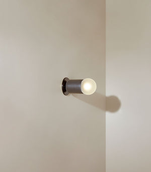 Ceramic Cylindrical Wall Light | Terra | Lead | Black | Lighting Collective