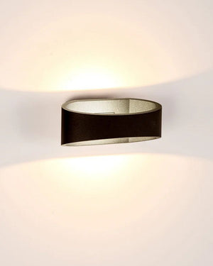 Contemporary Oval Wall Mount | Black | Lighting Collective