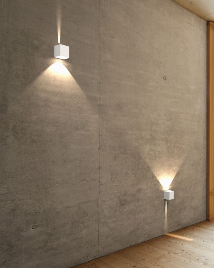 Contemporary Up & Down Cube Wall Light – Lighting Collective
