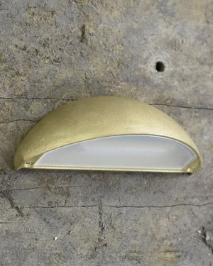 Elegant Solid Brass Curve Step Light | Brass | Lighting Collective