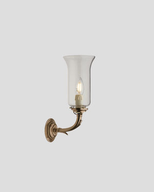 Elongated Traditional Wall Light | Old Brass Gloss | Lighting Collective