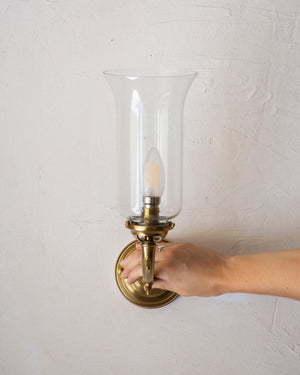 Elongated Traditional Wall Light | Satin Brass | Lighting Collective