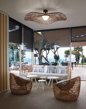 Exterior Woven Wave Ceiling Light | Lighting Collective