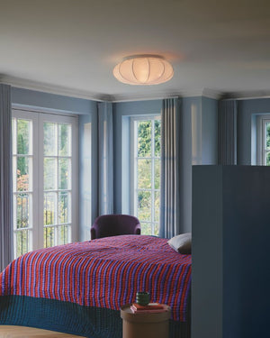 Fabric & Metal Ceiling Light | Large