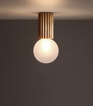 Fluted Brass Ceiling Light | Attalos | Lighting Collective