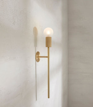 Fluted Brass Wall Light | Attalos | Small | Lighting Collective