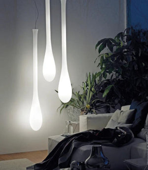 Free-Hand Blown Gloss White Italian Pendant | Insitu | Lighting Collective