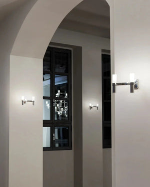 Italian Contemporary Wall Lights | 2 Light | Silver | Lighting Collective