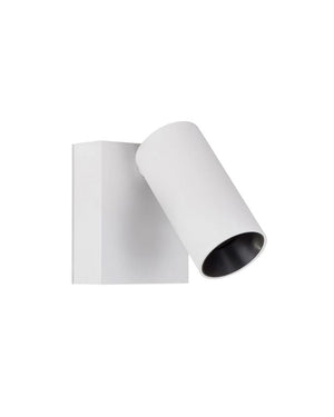 Sleek Cylindrical Wall Light | White | Lighting Collective