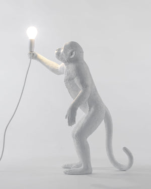 White Monkey Standing Floor Lamp | Ex Display | SALE