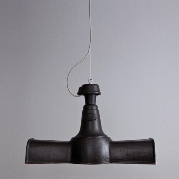 Italian Industrial Oblong Pendant Light