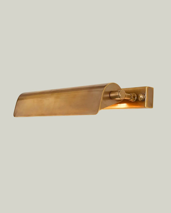 Linear Antique Brass Picture Light