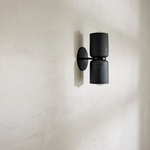 Ceramic Up Down Wall Light | SALE | Slate & Black | Lighting Collective