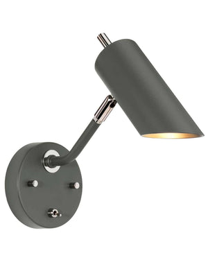 Metal Plated Functional Wall Light, two tone painted with metal finish