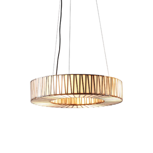 Metal and Mirror Glass Ring Pendant | Lighting Collective | small