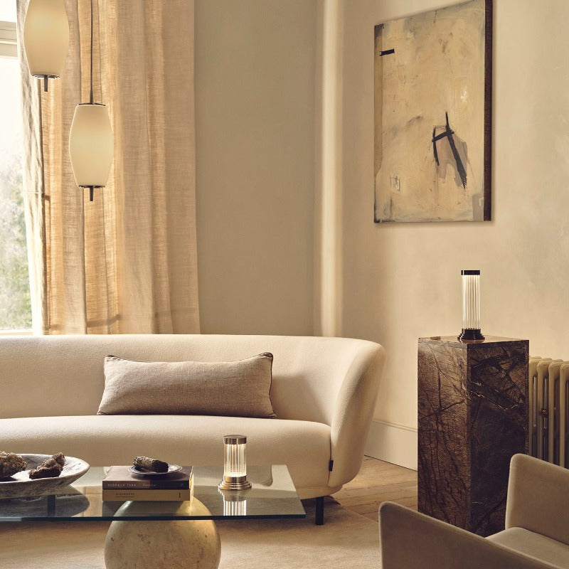 Mini Reeded Glass Table Lamp – Lighting Collective