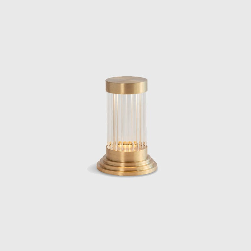 Mini Reeded Glass Table Lamp – Lighting Collective