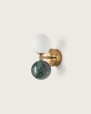 Minimalist Marble Orb Wall Light-Lighting Collective